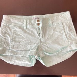 Women’s Express Teal/Mint Green shorts. Size 6